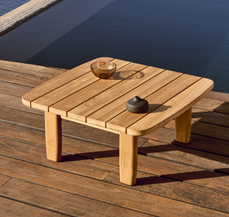 Teak coffee table