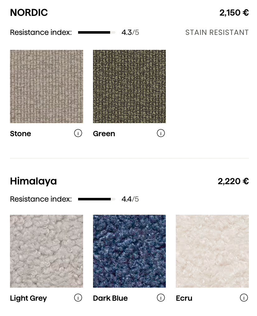 Bouclé collection