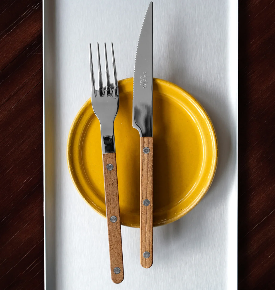 Bistrot teak - 4-piece cutlery set
