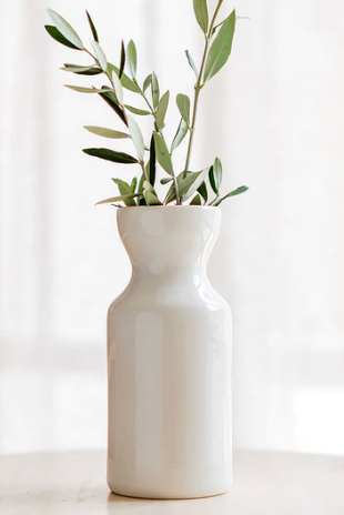 Shaped ceramic vase