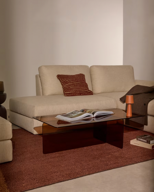 Zaren Glass coffee table - email to order