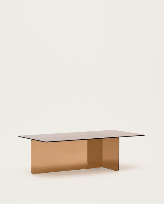 Glass coffee table