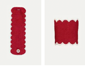 Embroided napkin ring