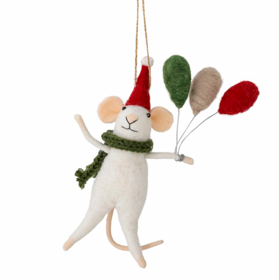 Mouse Teckel Christmas ornaments