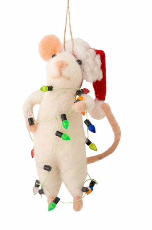 Mouse Teckel Christmas ornaments