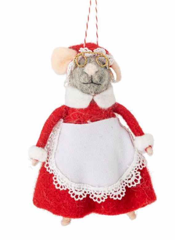 Mouse Teckel Christmas ornaments
