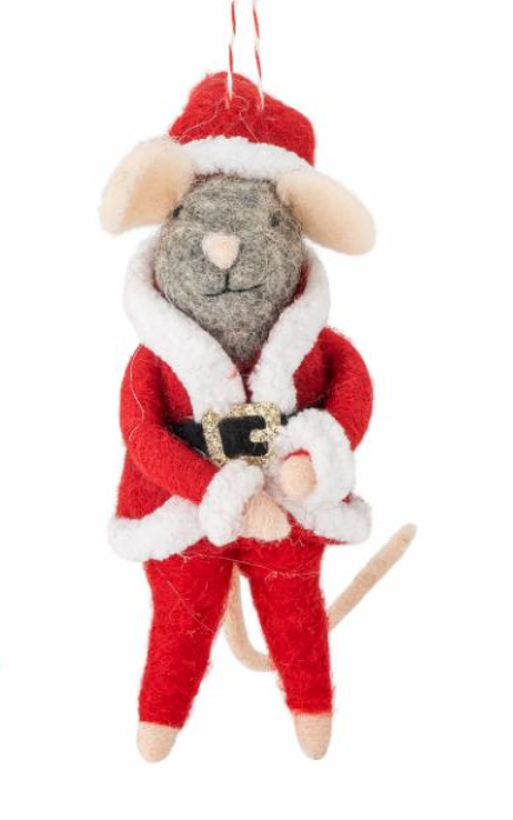 Mouse Teckel Christmas ornaments