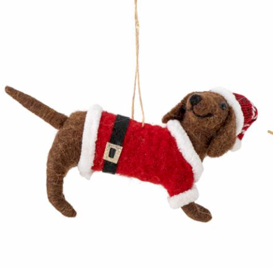 Mouse Teckel Christmas ornaments