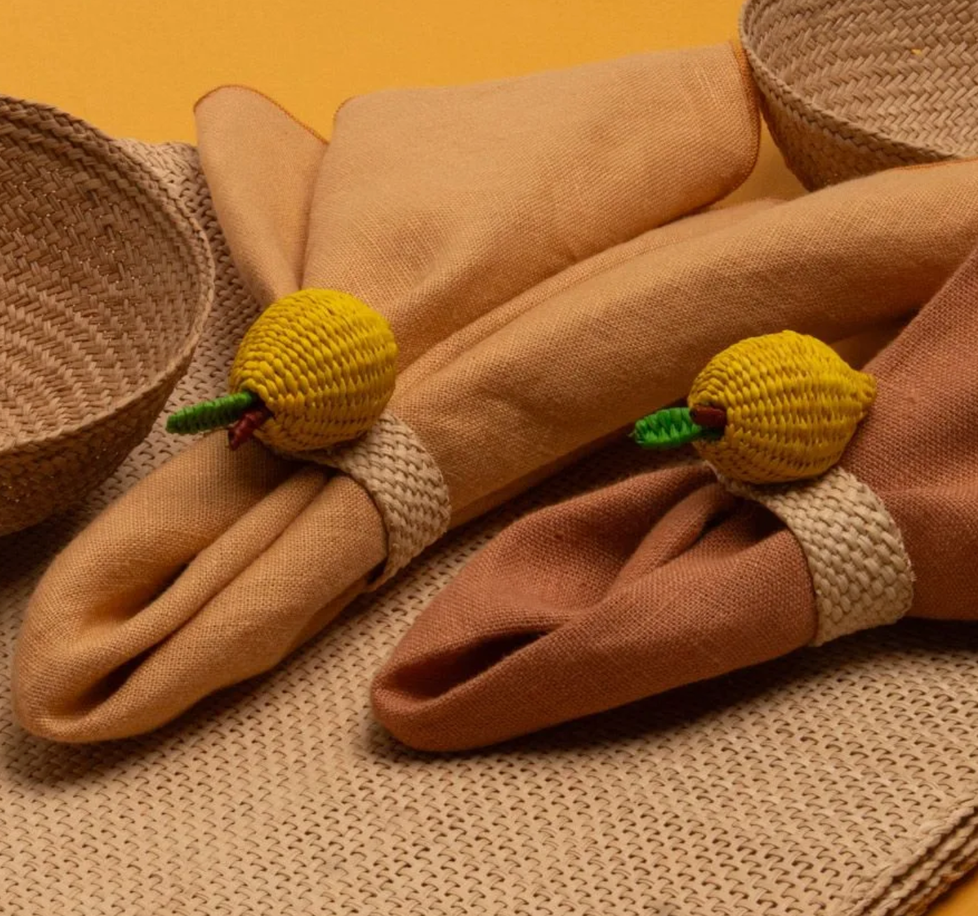 Fun themed napkin rings
