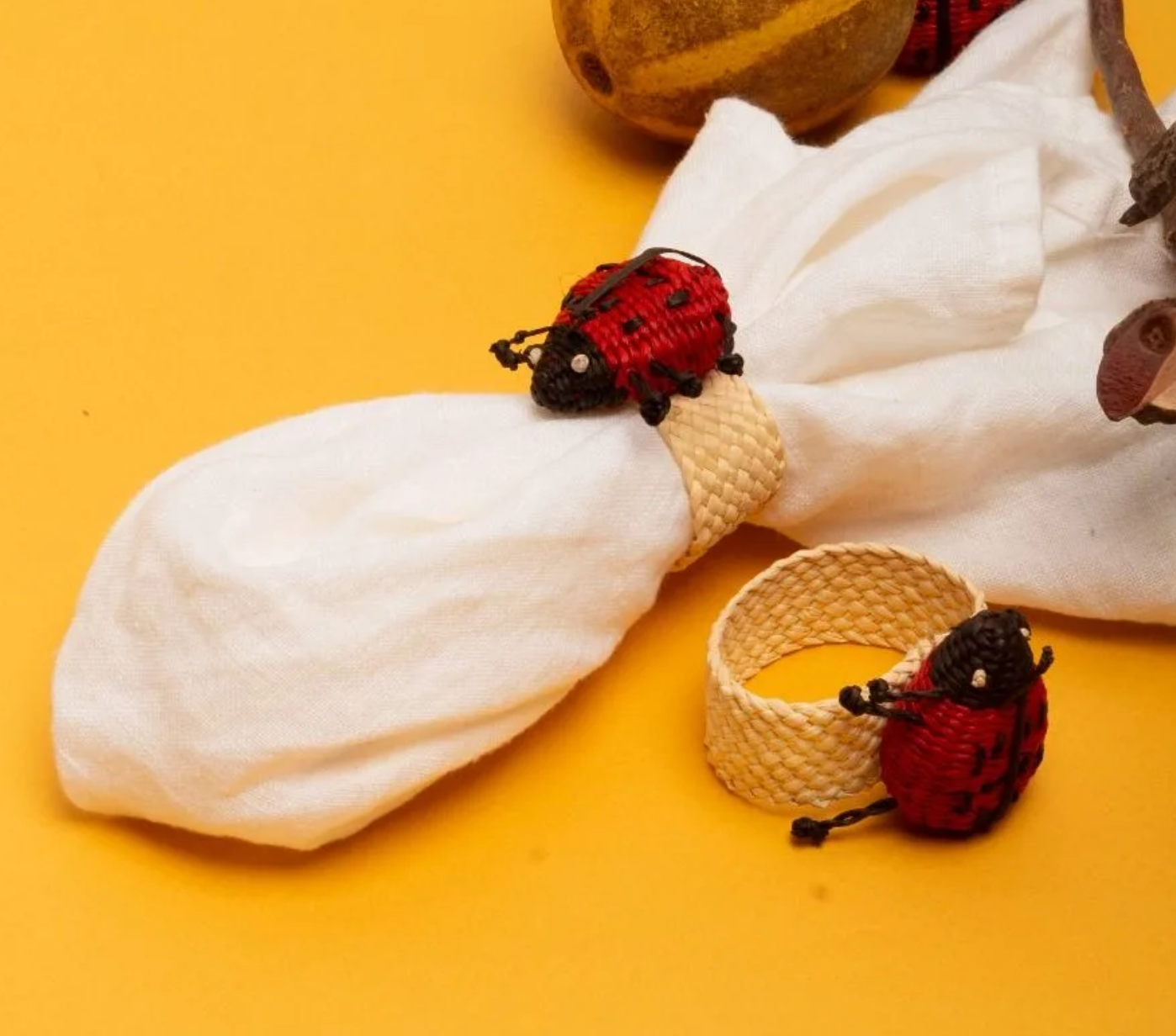 Fun themed napkin rings