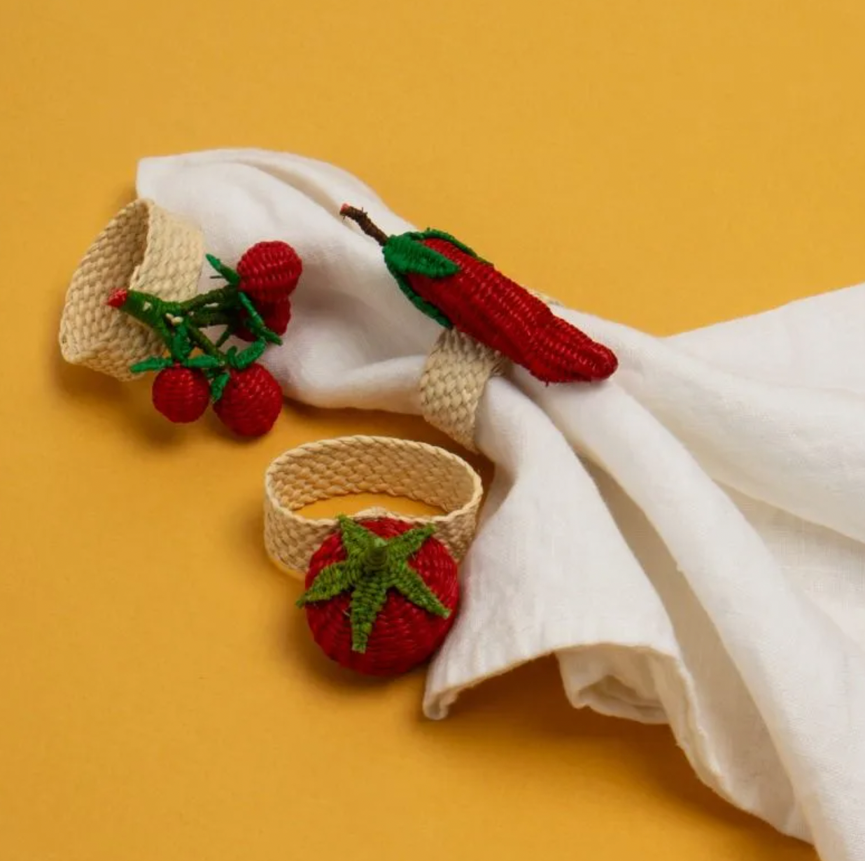 Fun themed napkin rings