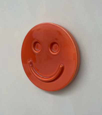 Happy ceramics wall art