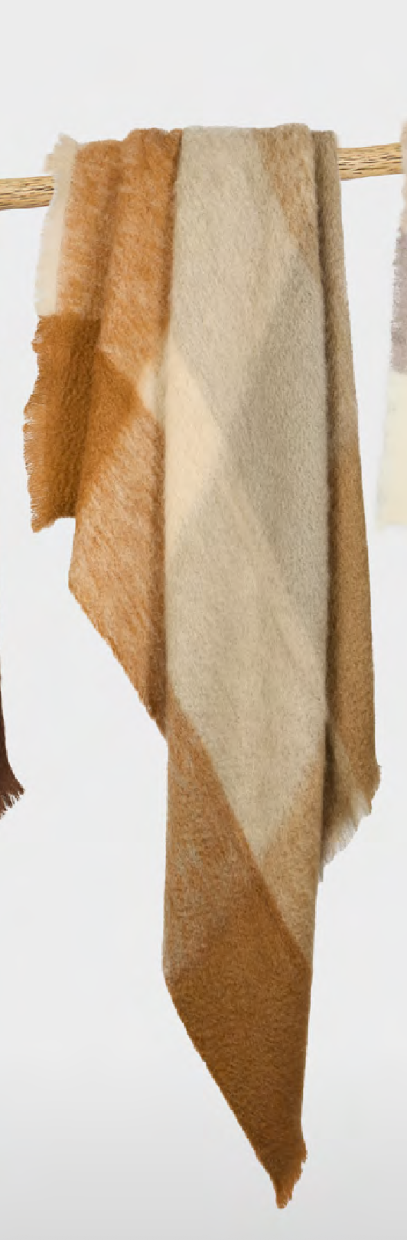 Mohair check plaids