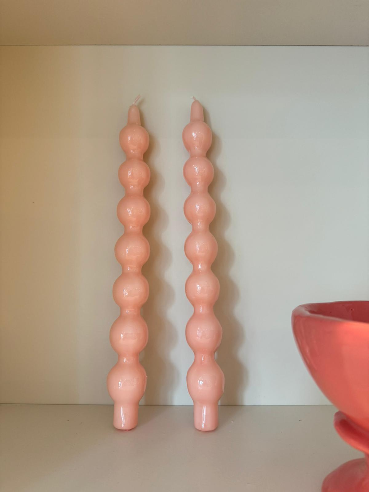 Set of 2 bubble candles