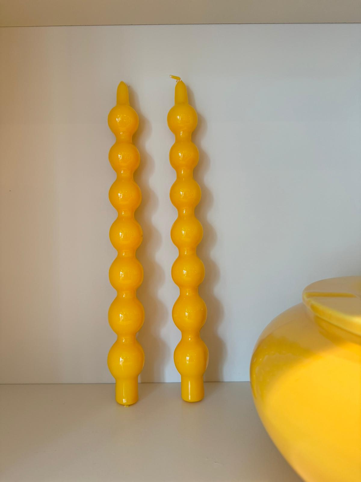 Set of 2 bubble candles