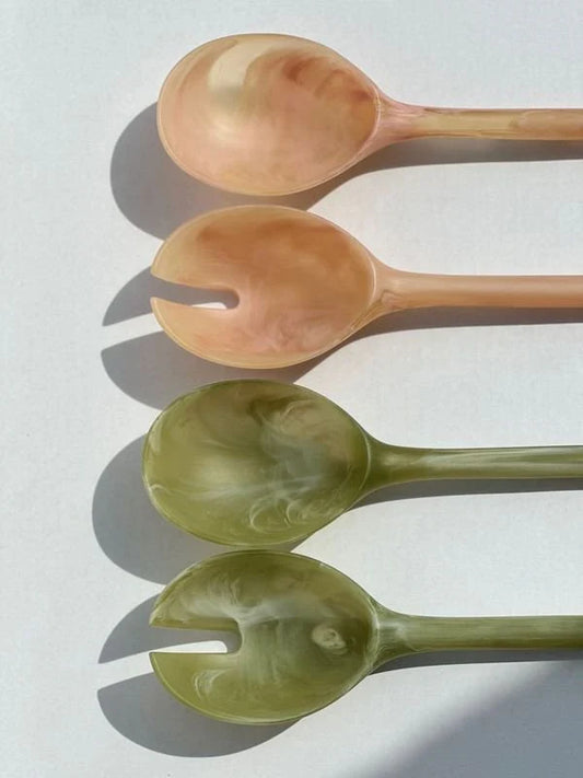 Colorful salad servers